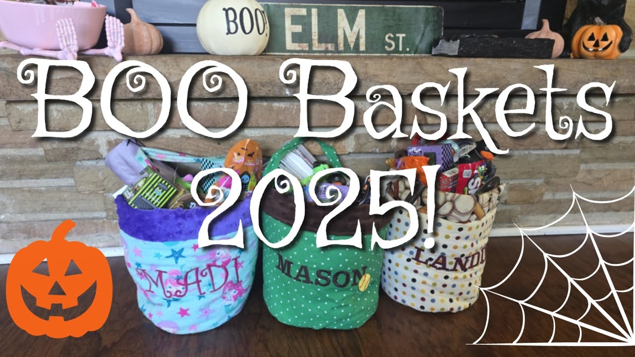 BOO BASKETS 2025 👻🎃 What I'm putting in my kids Boo baskets 2025