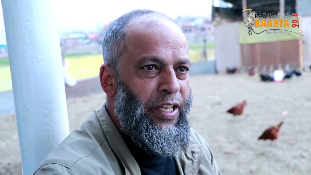 Nazeer Ahmad a resident of  Anantnag who firstly  used to have a traditional hybrid poultry form