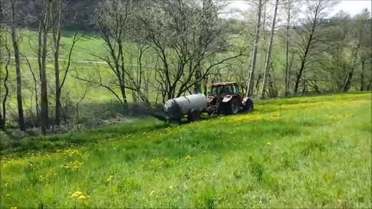 Gülle fahren 2014 mit Case JXU 115