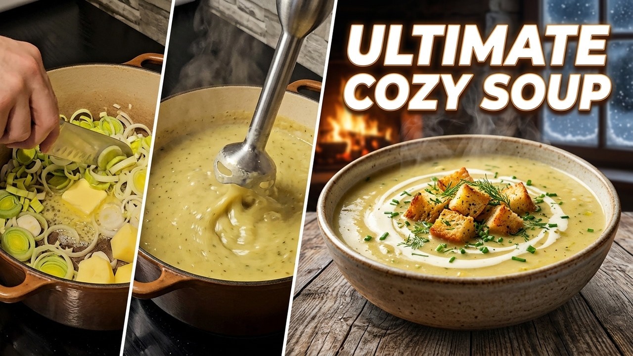 Creamy Leek & Potato Soup 🥔 Cozy Winter Cooking❄️