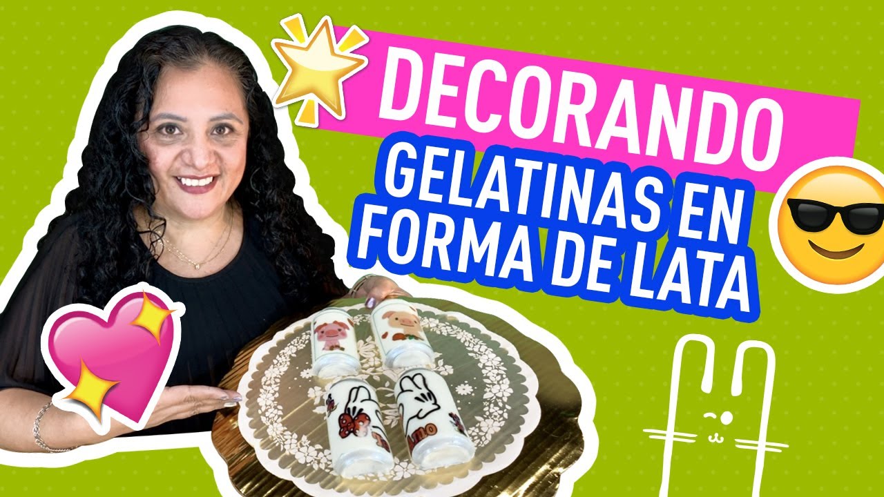 Decorando LATAS DE GELATINA 🖌️✨🎨