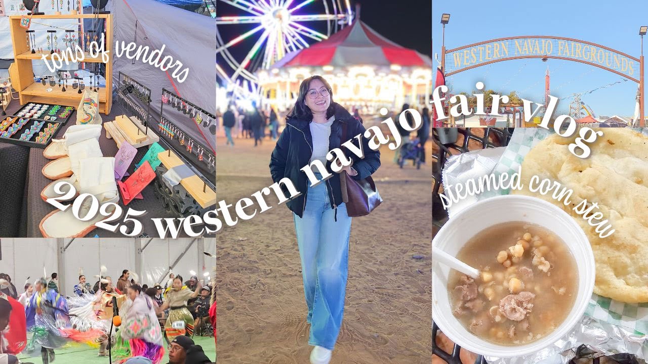 Ярмарка Western Navajo Fair 2025 ✨ | Видеоблог Tuba City, AZ 🎡 | Туба-Сити, жареный хлеб, пау-вау...