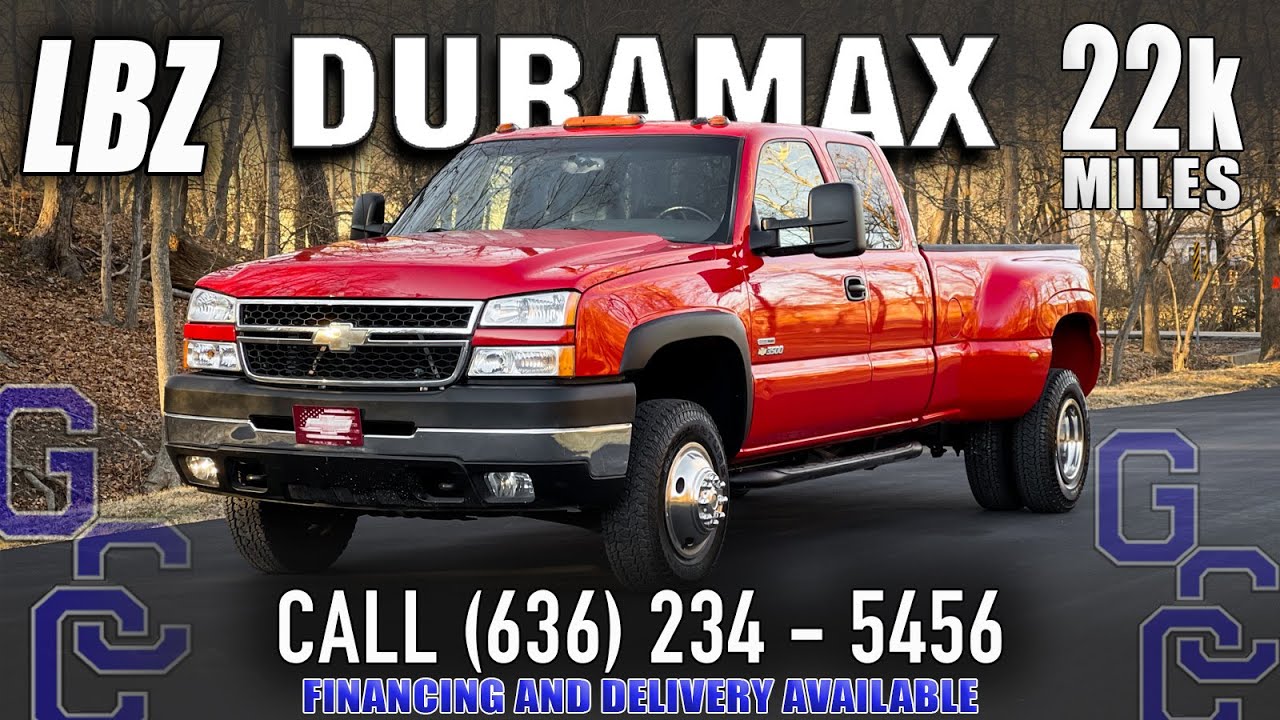 LBZ Duramax For Sale: 2007 Chevrolet Silverado 3500 LT 4x4 Diesel With Only 22k Miles