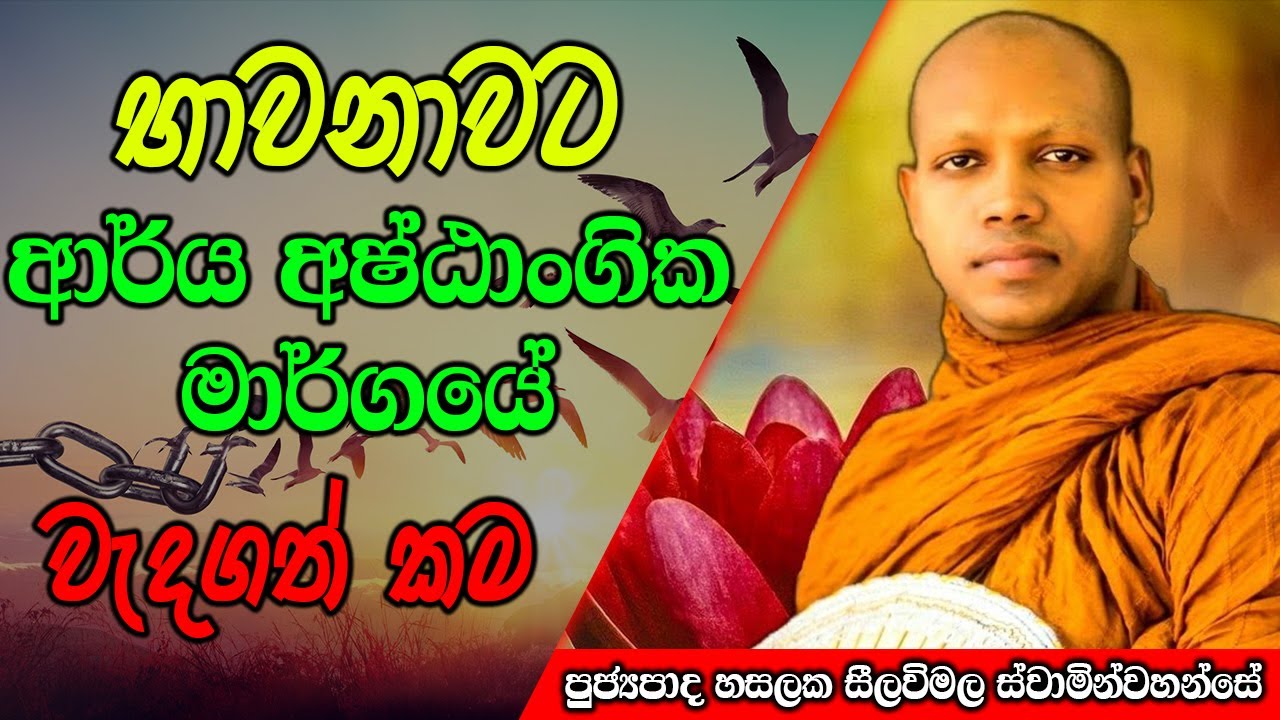 භාවනාවට ආර්ය අෂ්ඨාංගික මාර්ගයේ වැදගත් කම | Hasalaka Seelawimala Thero | #darmadeshana