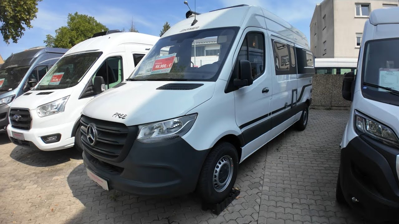 Fast geschenkt -8.215 € MERCEDES WOHNMOBIL NEU Hymer Free 600 Sprinter Deutsche Version