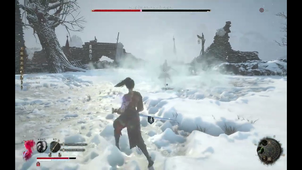 Ming General Liu Cheng'en Boss Battle - Wuchang Fallen Feathers Gameplay