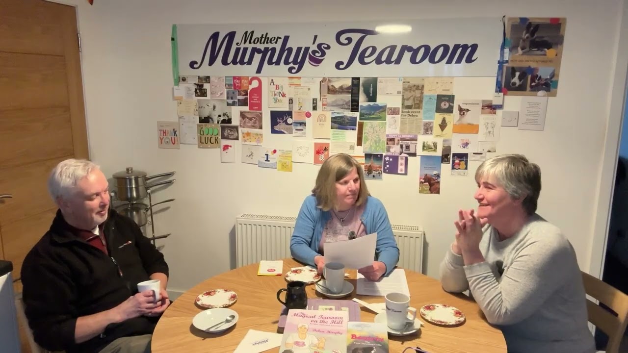 Geraldine McFaul and the finished biscuits