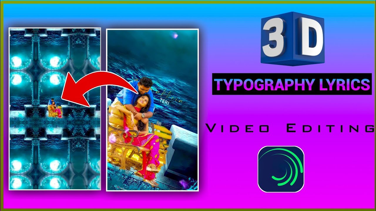 3D Camera Typography Motion Lyrical Status Editing In Alight Motion | Alightmotion Tutorial