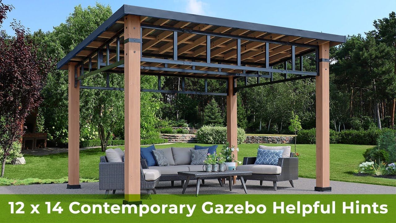 12 x 14 Contemporary Gazebo Helpful Hints