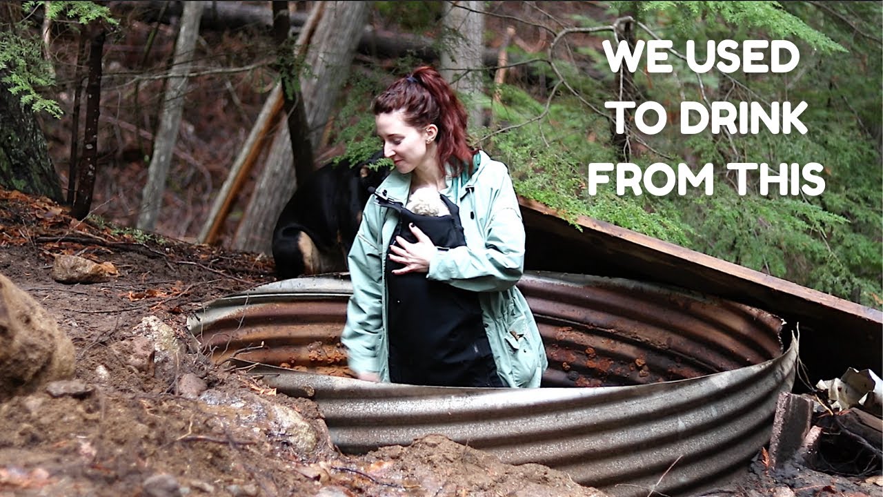 WE DRINK WATER FROM A CREEK | GRAVITY fed water system