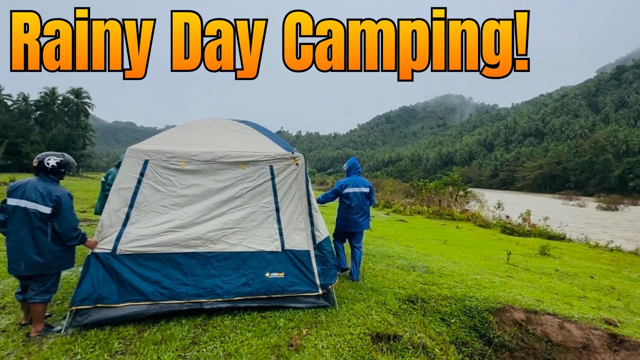 CAMPING ON A RAINY DAY, SIMPLE YET RELAXING‼️