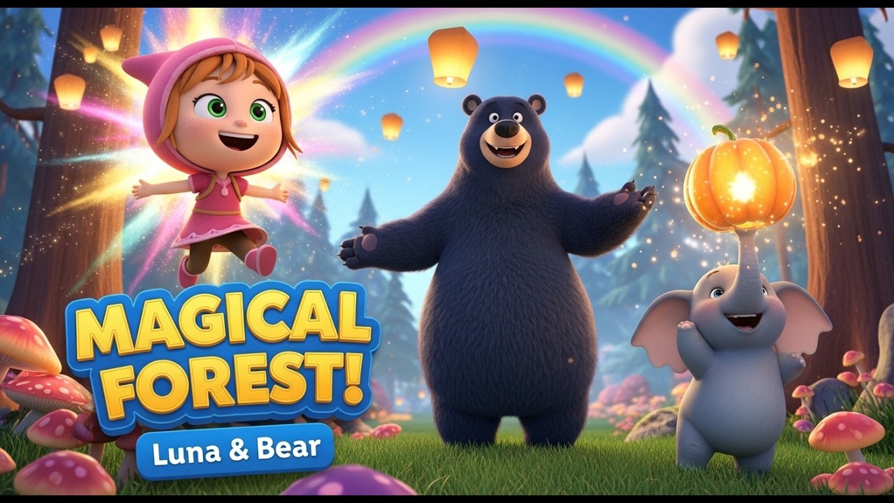 Luna and the Magical Forest of Shimmering Lights