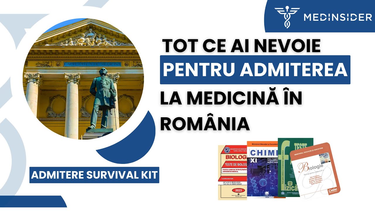 TOT ce ai nevoie pentru admiterea la medicină!