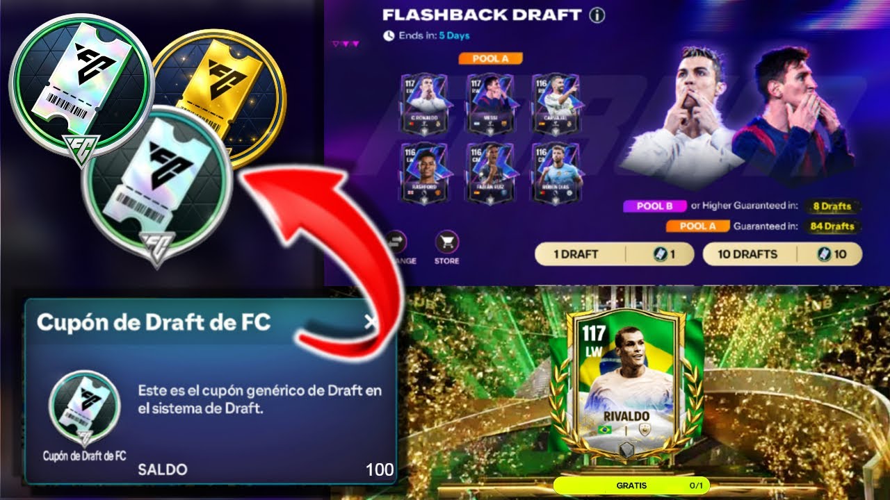 🚨¡CONSIGUE CUPONES de DRAFT INFINITOS en FC MOBILE! CANJEA REGALOS EXCLUSIVOS! 🎁