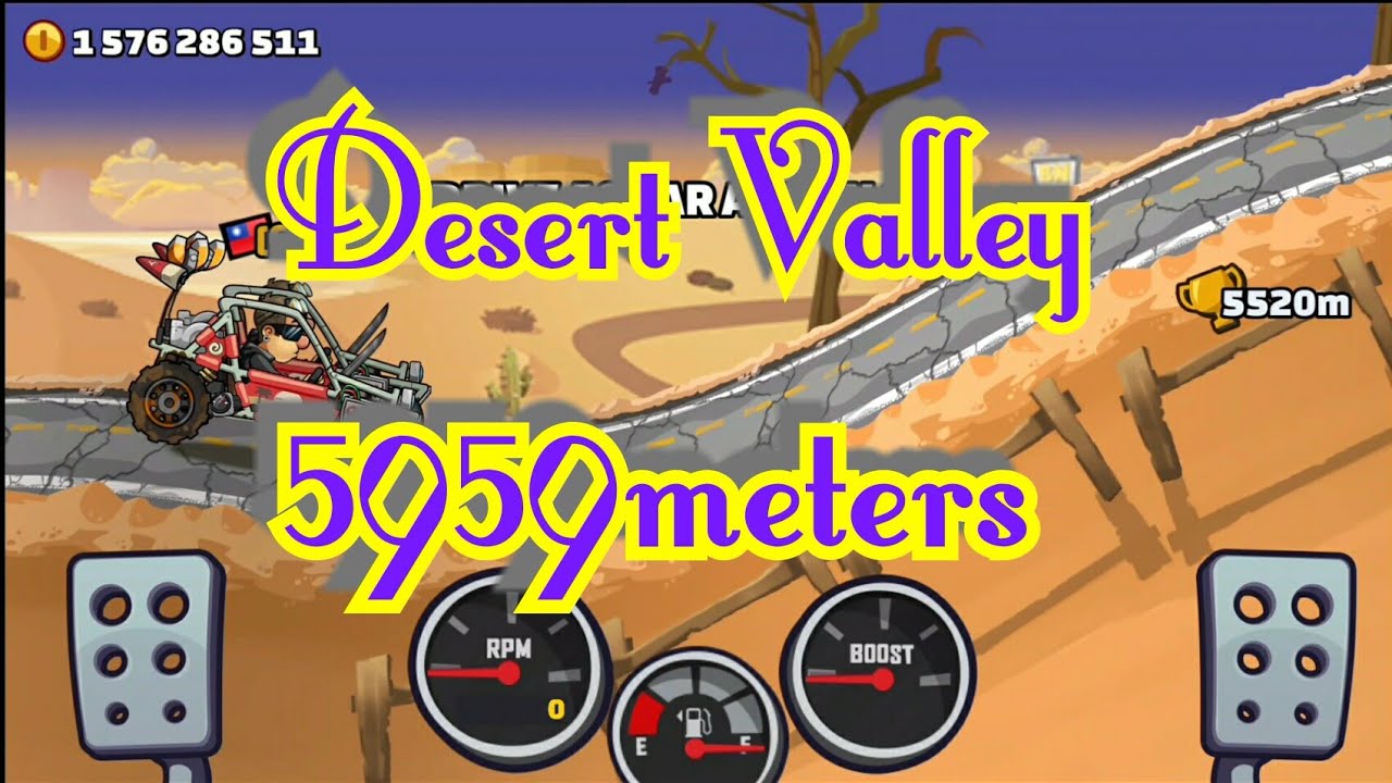 【Hill Climb Racing2】Desert Valley 5959meters