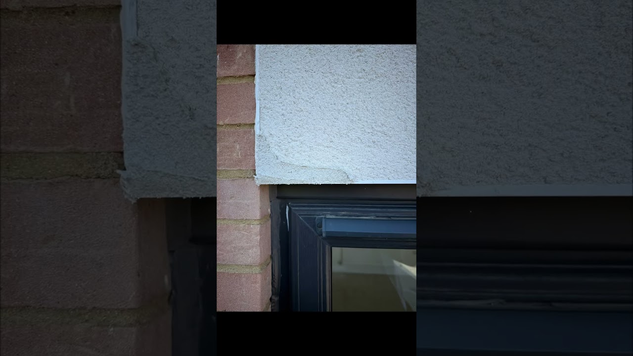 Damaged @SaintGobainWeberUK  repair today #render #colouredrender #renderrepairs #monocouche #fyp