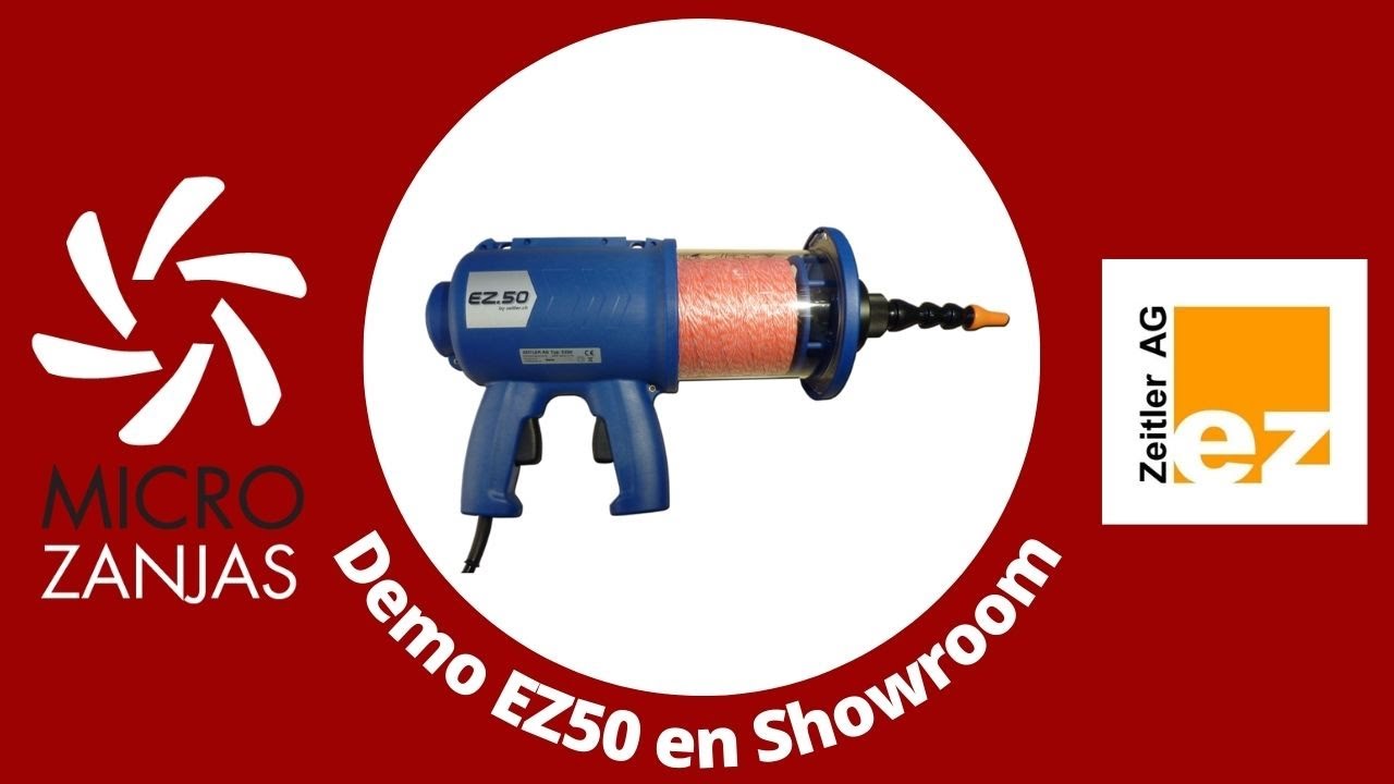 Pistola Pasacables hilo gu&iacute;a Zeitler EZ50 Demo Showroom