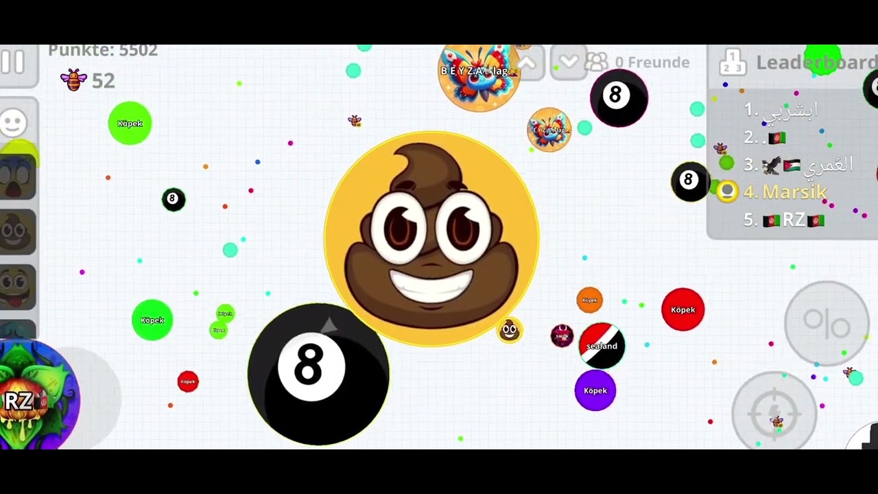 Agar.io Mobile Gameplay from February 19, 2026, with Stream Sniping + B E Y Z A -Smileys 