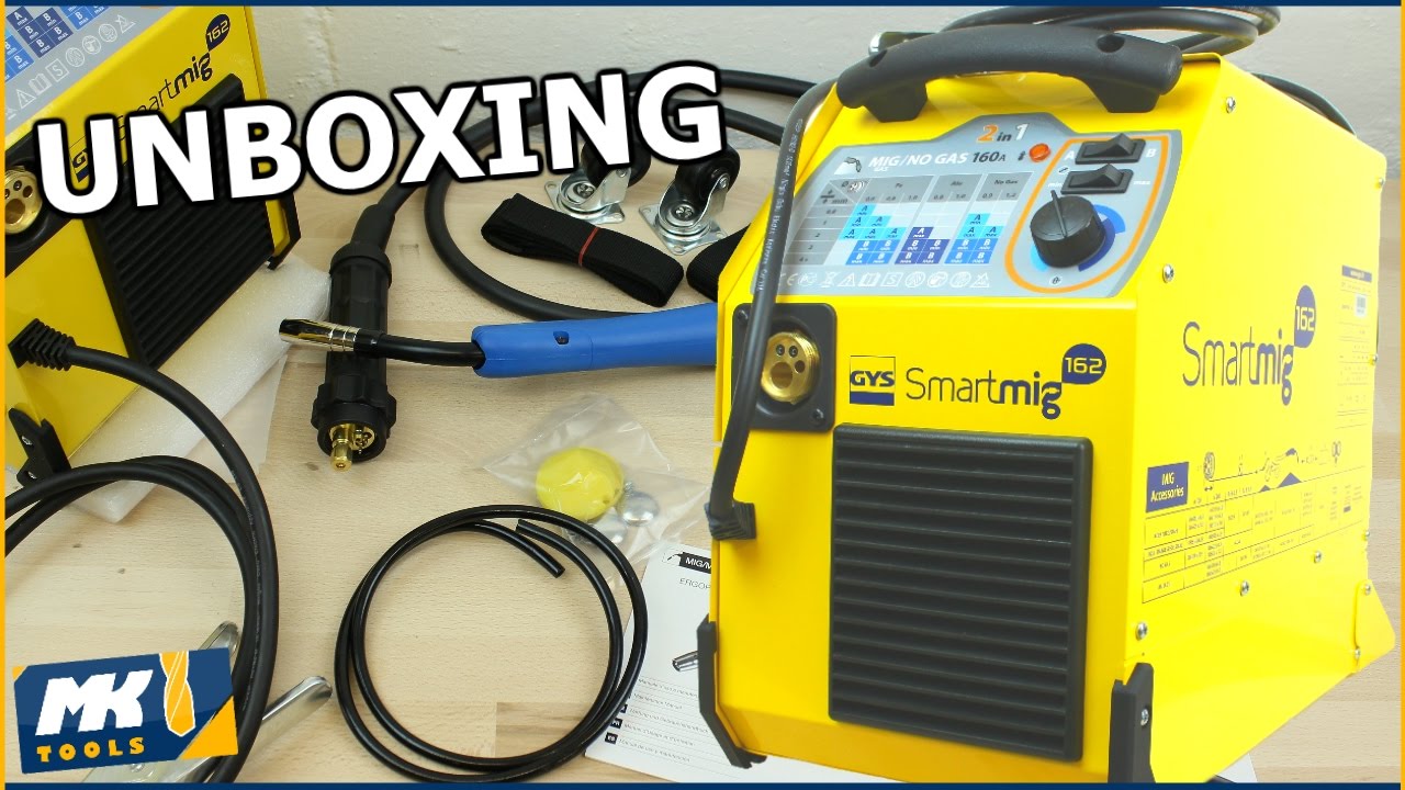 ✔ GYS Schutzschweißgerät 160A - Smartmig 162 - Unboxing [HD]