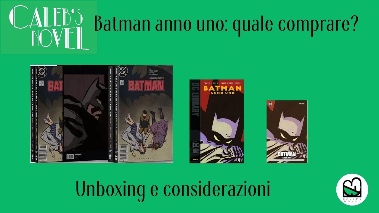 Batman: anno uno DC Absolute - Unboxing e comparazione