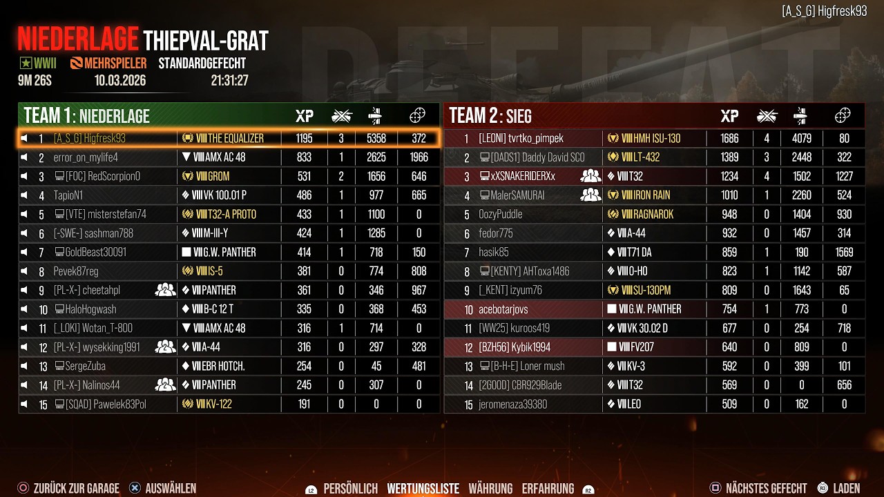 WoT Equalizer 5,3k - hard Loose