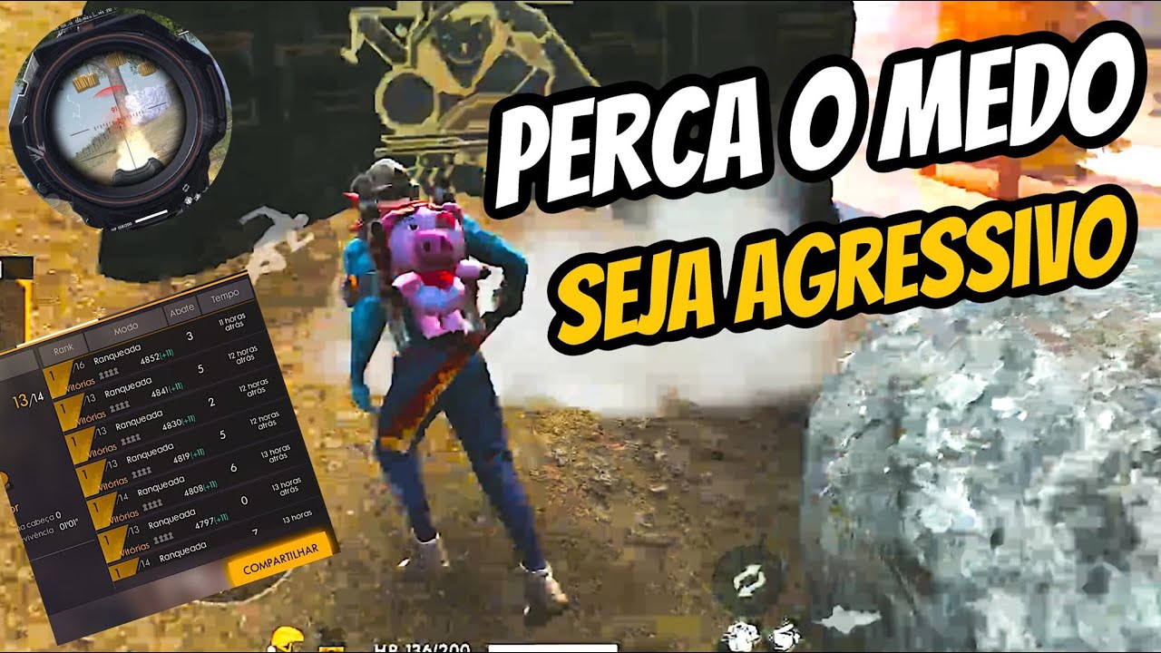 SEJA AGRESSIVO E MELHORE SUA JOGABILIDADE! PARE DE TER MEDO!