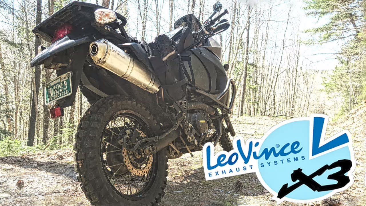 LeoVince X3 AFTERMARKET EXHAUST !! Unboxing Installation & Sound Test [ KLR 650 ]