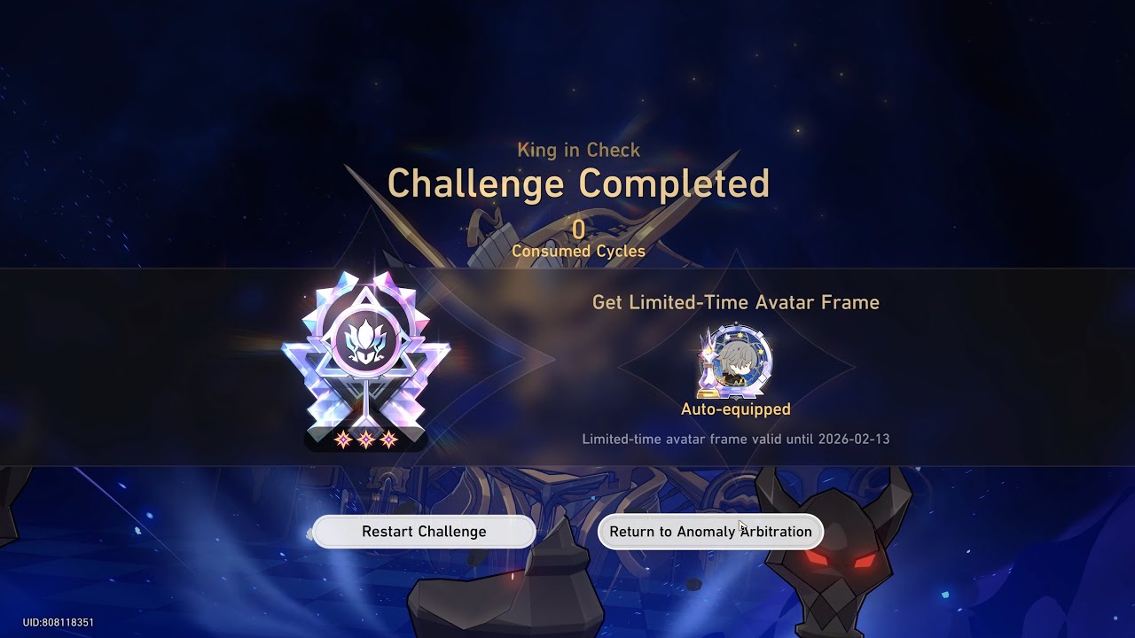 Anomaly Arbitration v3.7 | King Check 0 cycle - Firefly 7cost