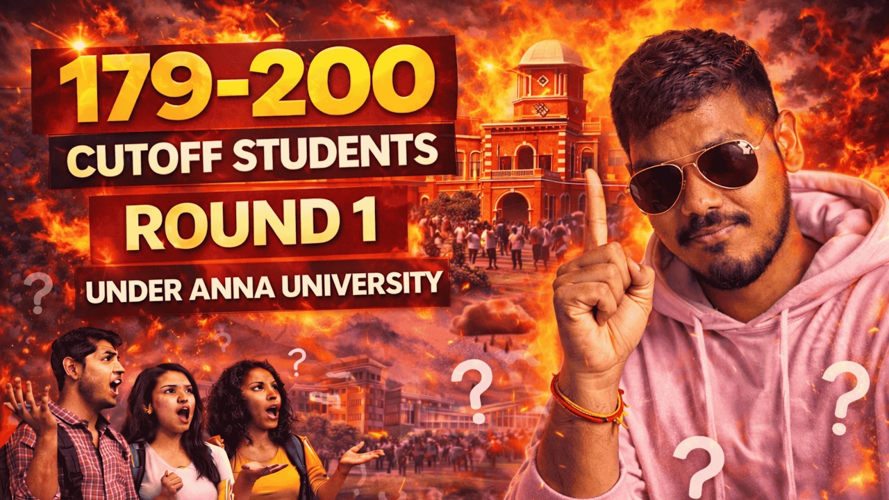 179&ndash;200 Cutoff 😳 Round 1 la என்ன college கிடைக்கும்? TNEA 2026 🔥