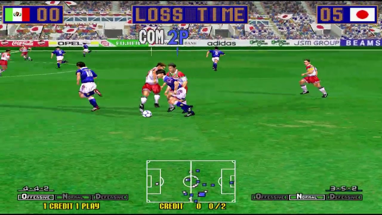 Virtua Striker 2 '98 - Japan Full Game Playthrough (Ranking Mode) (3:00 Length Time Playthrough)