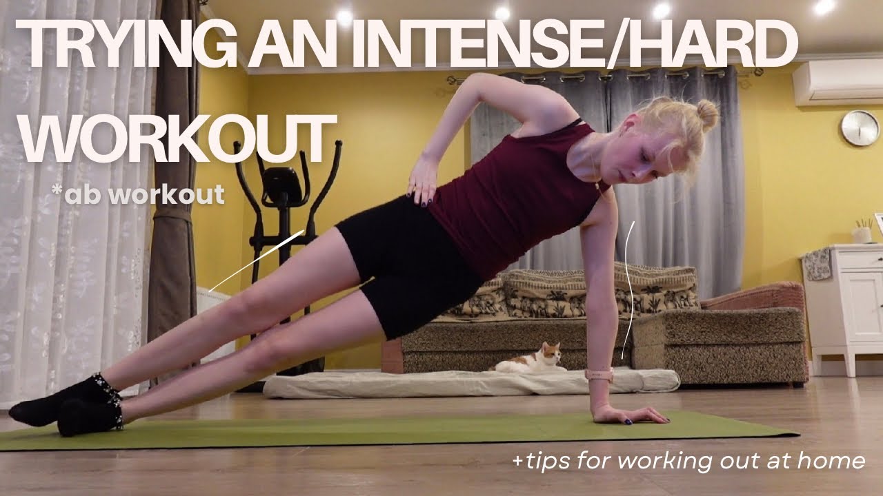 Trying an intense/hard workout | +tips for working out at home