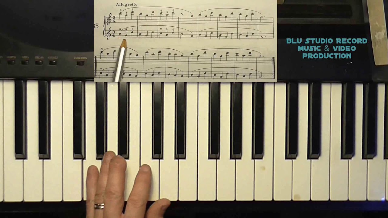 [42] Lezioni di pianoforte - School of piano - Piano lesson - Beyer esercizio 33 a quattro mani