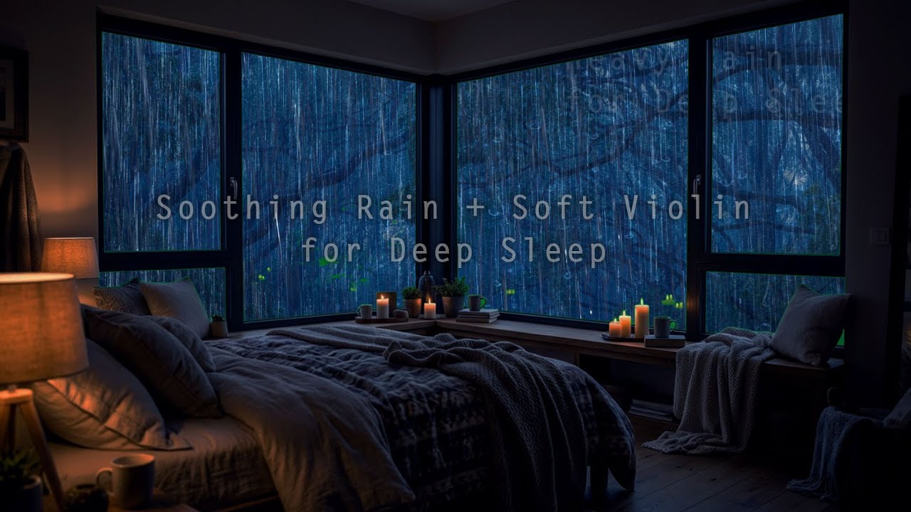 Can You Stay Awake? 🎻🌧️ | Soft Violin & Gentle Rain to Fall Asleep Fast