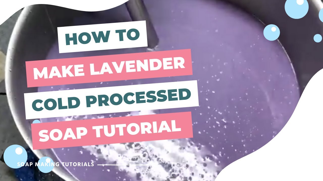 How to Make Lavender Soap 💜 Cold Process Soap Making