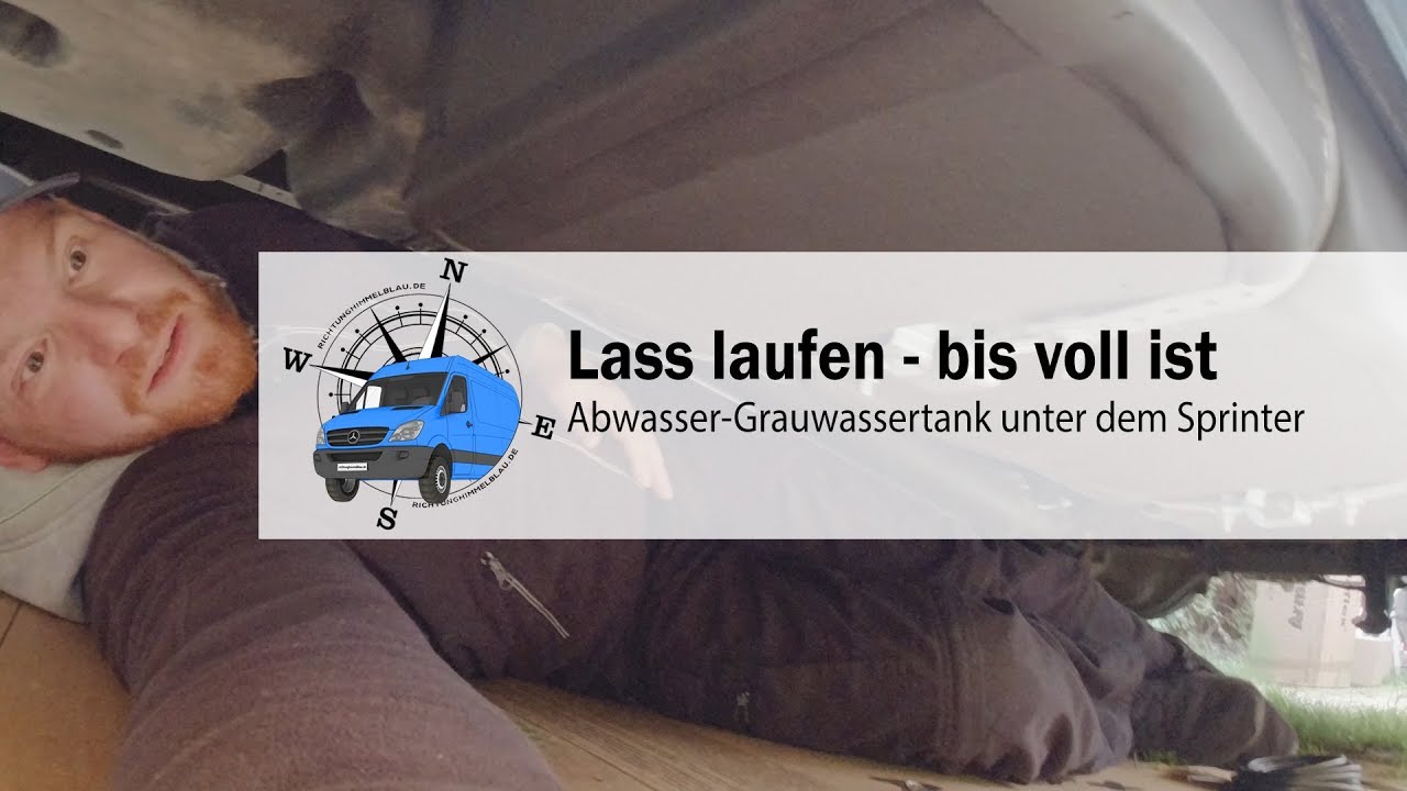 Frisch- und Abwassertank/Grauwassertank zur Unterflurmontage beim Wohnmobil/Camper💦
