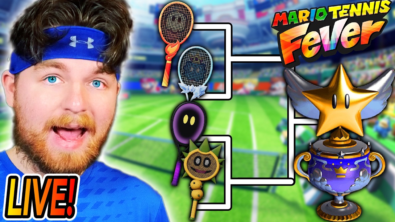 🔴 LIVE: Fever Racket Bracket!! (Part 2) Mario Tennis Fever w/ Viewers!