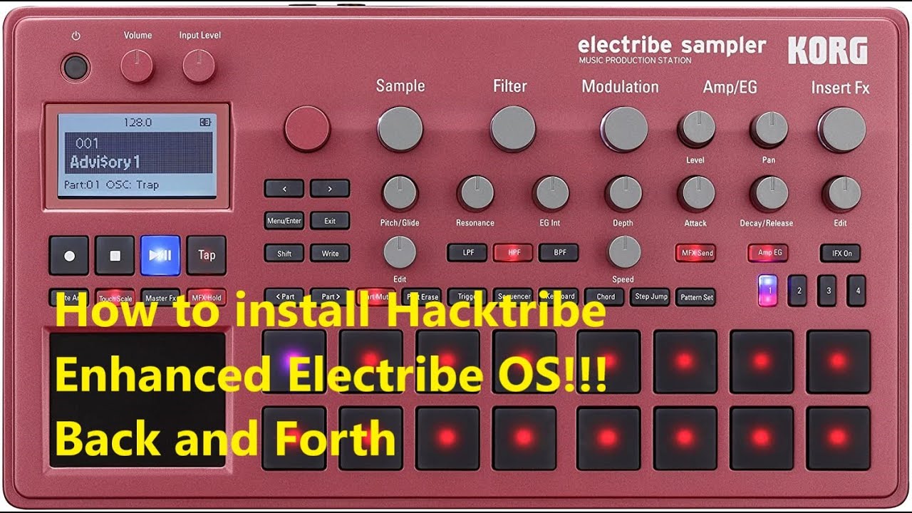 Hacktribe Tutorial - How to install Hacktribe on Electribe Sampler 2 and go back to Korg firmware