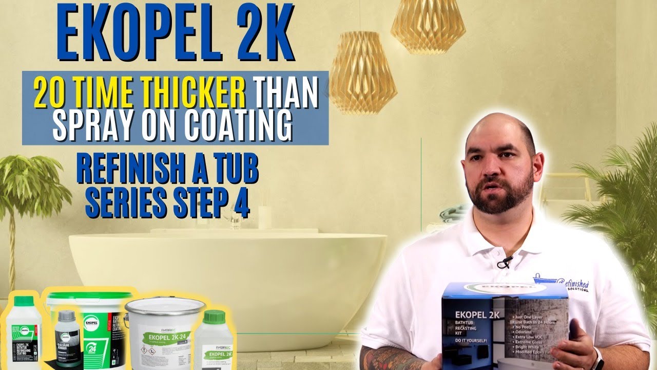Ekopel 2K в 20 раз гуще, чем распыляемое покрытие | Refinish A Tub Series, шаг 4