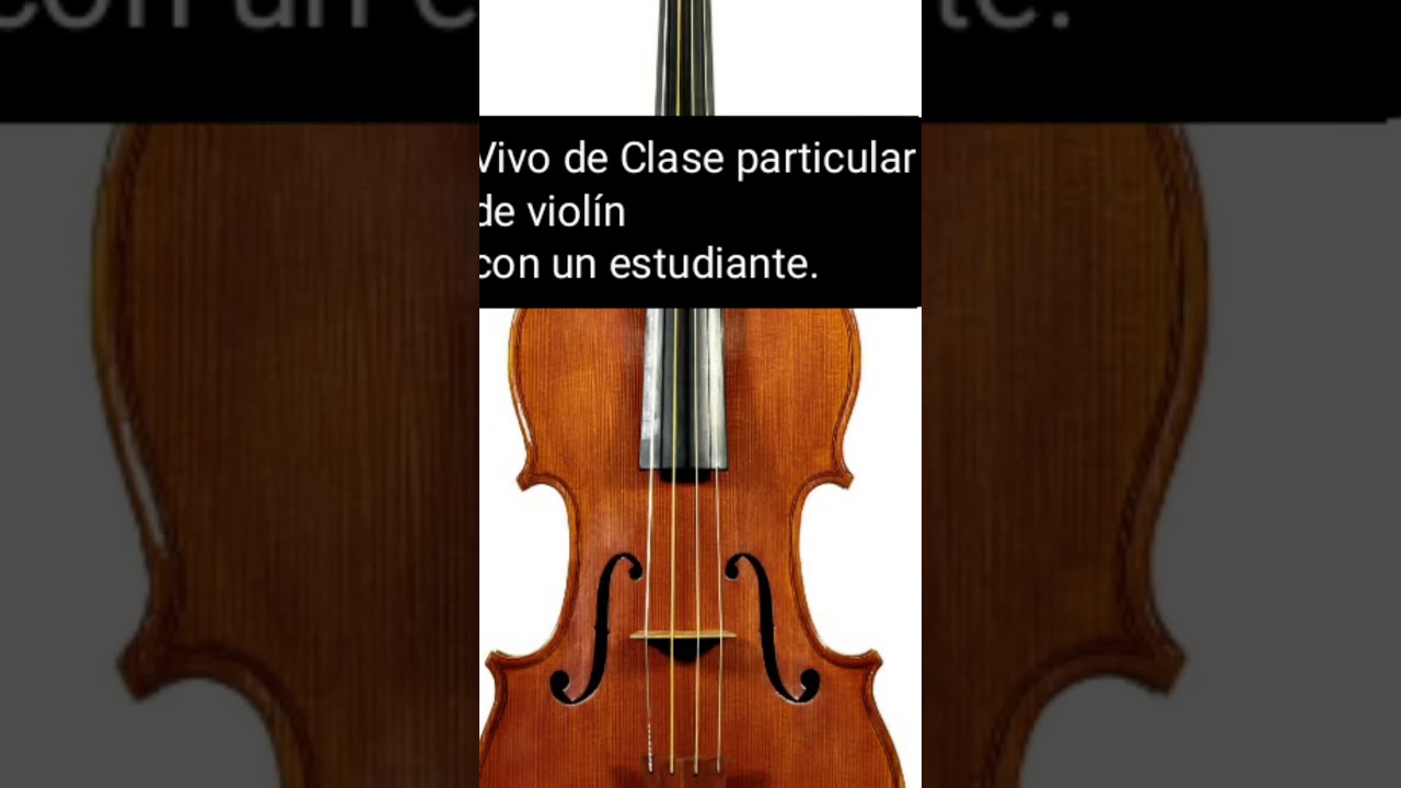 Clase de viol&iacute;n en vivo