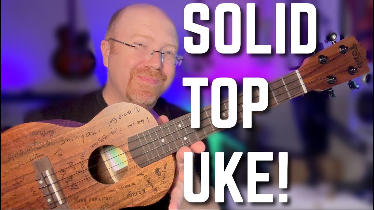 TODO Ukulele LOVE520 Solid Acacia Top 23 Inch Uke