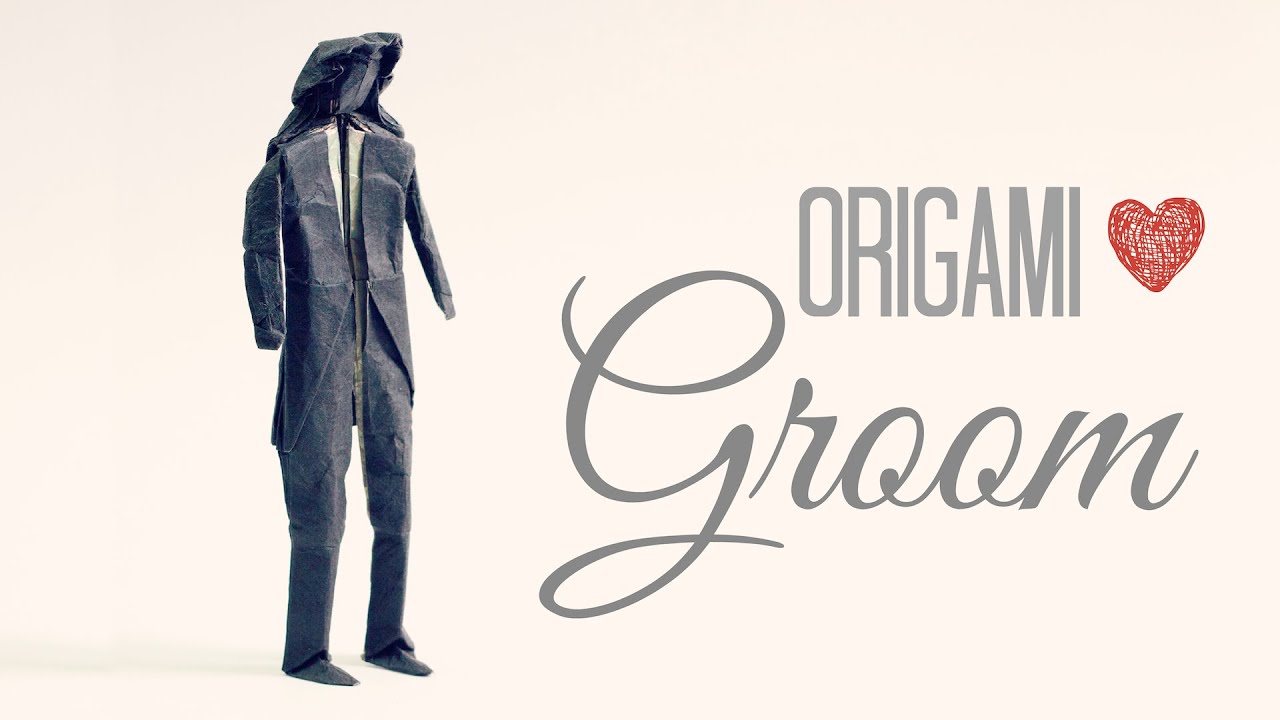 How to make an Origami Groom / Wedding (Tadashi Mori)