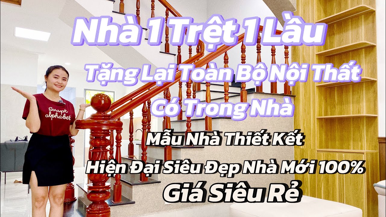 Nhà Mới 99.9% Thiết Kế 1 Trệt 1 Lầu Rất Đẹp Và Hiện Đại Gần Trung Tâm Tỉnh Vĩnh Long 