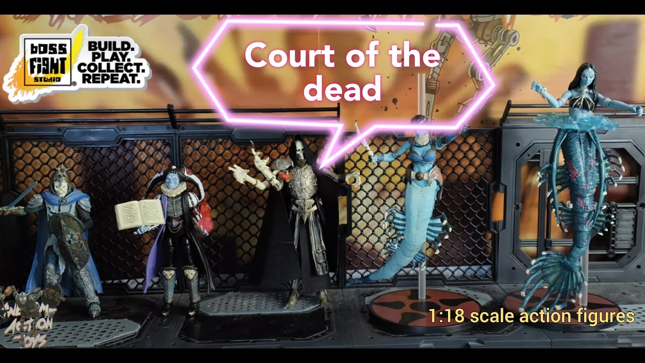 New Boss Fight Studio Court of the Dead 1:18 scale action figures. Nice with cool accessories.