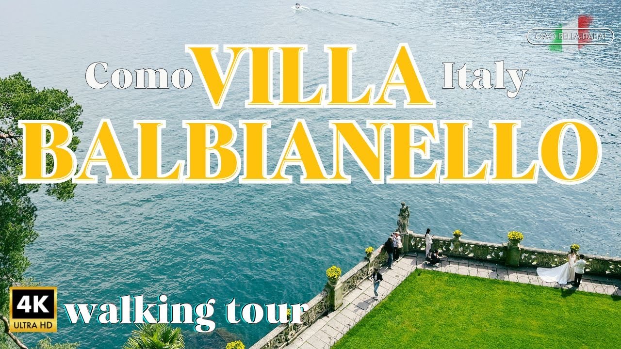 VILLA BALBIANELLO Lake COMO tour 🎥 4K luxury virtual walk in ITALY