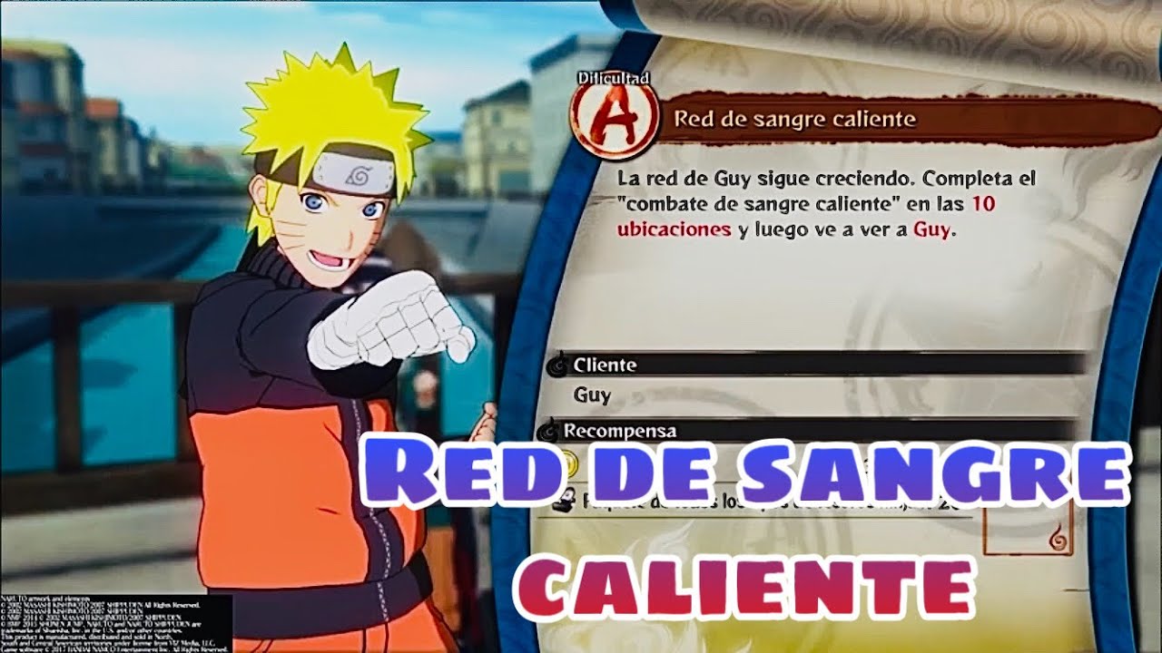 Completando red de sangre caliente (Modo aventura) - Naruto Ultimate Ninja Storm 4