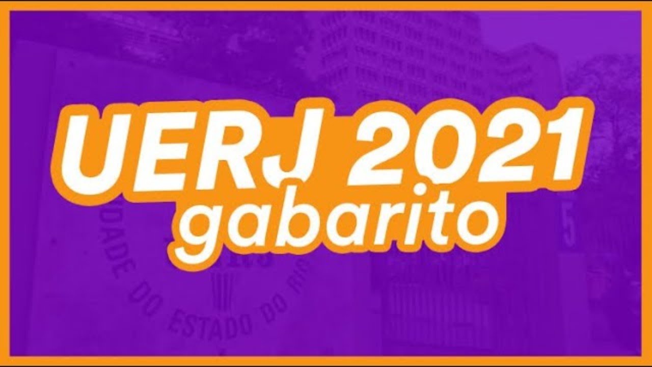 UERJ 2021 - Correção de Prova ao Vivo. GABARITO COMPLETO #UERJ