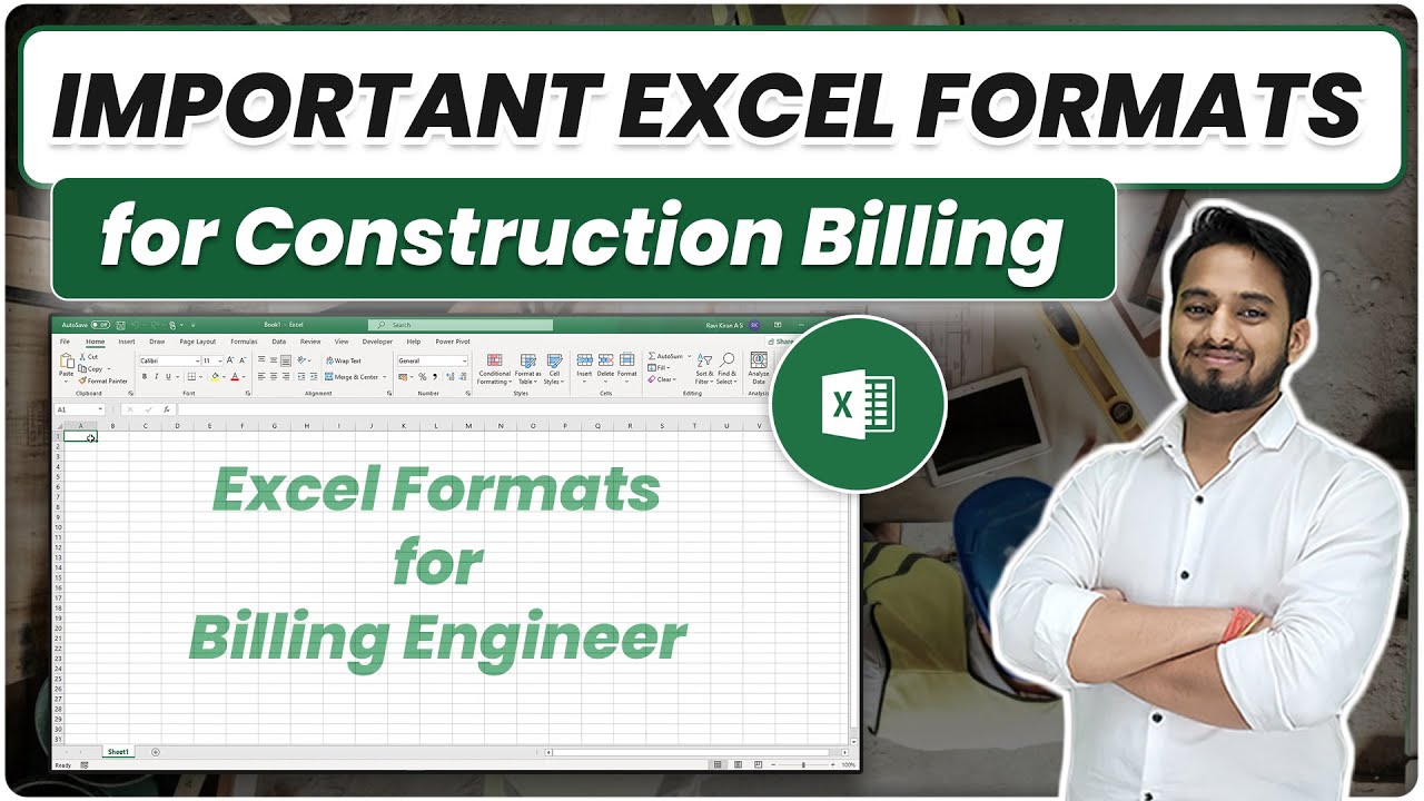 Important Excel Formats for Construction Billing | Billing Engineer | Construction Billing