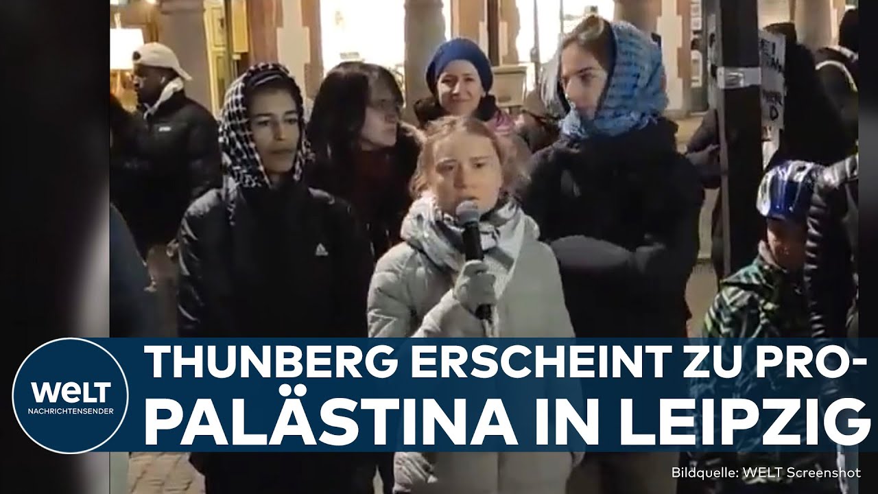 GRETA THUNBERG: Klimaaktivistin nimmt überraschend an pro-palästinensischer Demo in Leipzig teil