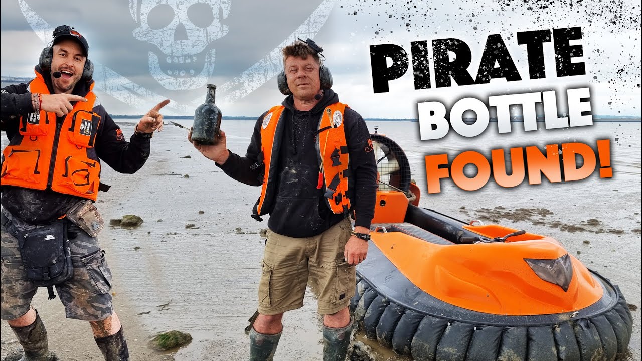 1780s PIRATE Mallet Bottle found Mudlarking via Hovercraft