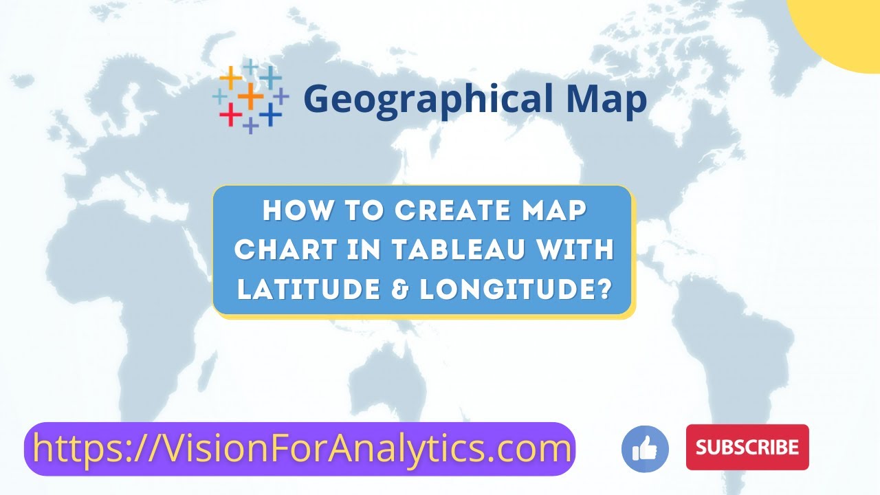 Карта Tableau с полями широты и долготы: как ее создать?